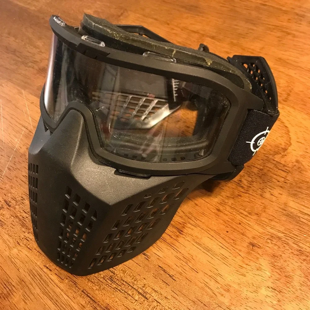 JT Air‎ Soft Paintball Racing Goggles Face Mask Ear Flaps - Strong Elastic